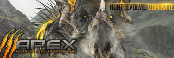 Apex Theropod Deck-Building Game Banner