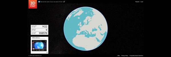 3D World Planet Banner